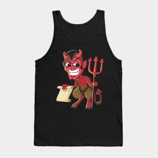 The devil has the contract with him. Tank Top